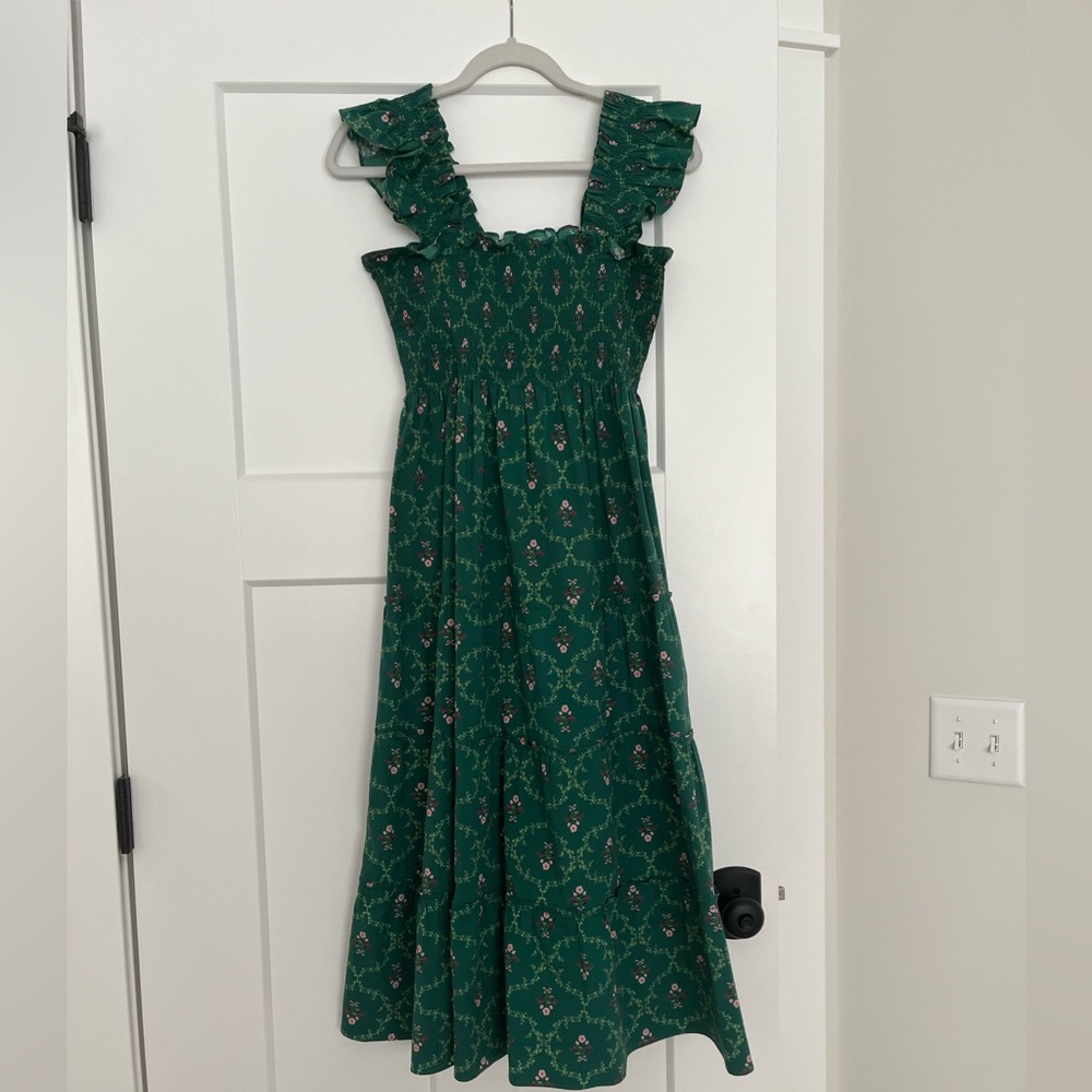 Hill House Ellie Emerald Trellis Nap Dress, size XS, worn once